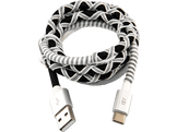 ISY Câble USB - USB-C 1 m Noir / Blanc (IUC-4100-SB-C)