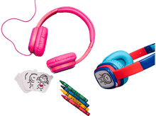 Charger l&#39;image dans la galerie, ISY Casque audio pour enfants + Cartes à dessin Rose (IHP-1001-PK)
