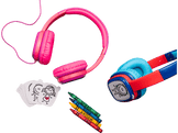 ISY Casque audio pour enfants + Cartes à dessin Rose (IHP-1001-PK)
