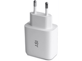 ISY Chargeur secteur USB-A / USB-C 65 W Blanc (IWC-4065)