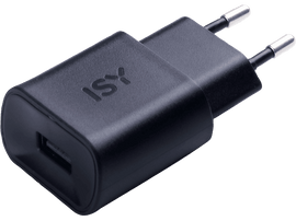 ISY Chargeur USB 1.2 A Noir (IWC 2000)