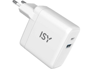 ISY Chargeur USB / USB-C 30 W Blanc (IWC-4030)