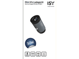 ISY Chargeur voiture 2 x USB-C Gris (ICC-5030-CC)