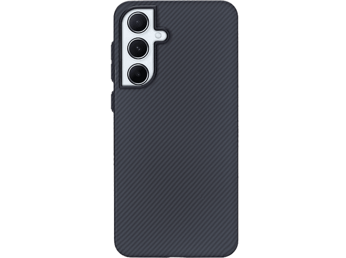 Coque de téléphone bleu foncé, trois objectifs d'appareil photo.