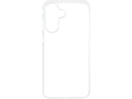Coque de téléphone transparente, plastique transparent, avec découpe pour caméra et emplacements pour boutons sur fond noir.