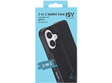 ISY Cover ISC 3144 Wallet 2-en-1 iPhone 16 Noir (2V210622)