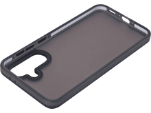 Charger l&#39;image dans la galerie, Coque de téléphone noire avec une texture à points noirs.
