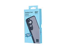 Charger l&#39;image dans la galerie, Une boîte de coque de téléphone bleue et grise avec la marque Smokey Case.
