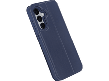 Charger l&#39;image dans la galerie, Coque de téléphone bleue avec trois objectifs d&#39;appareil photo sur fond noir.
