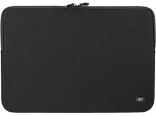 Charger l&#39;image dans la galerie, Housse pour ordinateur portable noire. L&#39;étui est fermé par une fermeture éclair.
