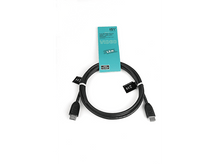 Charger l&#39;image dans la galerie, Câble HDMI noir avec une étiquette bleue. L&#39;étiquette indique &#39;VIDEO&#39; et &#39;1,5 m&#39;.
