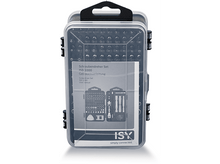 Charger l&#39;image dans la galerie, Une boîte transparente avec un jeu de tournevis. La boîte a une poignée et est fermée.
