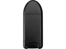 Charger l&#39;image dans la galerie, Clé USB noire de forme arrondie avec une petite boucle à l&#39;extrémité.
