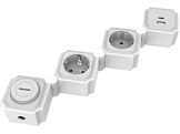 ISY Multiprise Flexible USB-A / USB-C Blanc (IPS-2001-W)