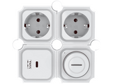 ISY Multiprise Flexible USB-A / USB-C Blanc (IPS-2001-W)