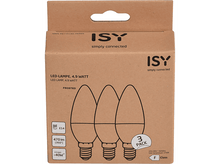 Charger l&#39;image dans la galerie, ISY Pack de 3 ampoules LED blanc chaud E14 4.9 W (ISYLED-E14-4.9W3PACK)
