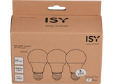 ISY Pack de 3 ampoules LED blanc chaud E27 8.6 W (ISYLED-E27-8.6W3PACK)
