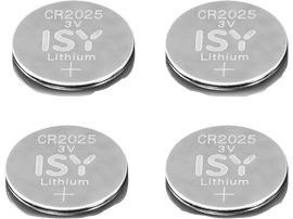 ISY Pile CR2025 Lithium 3V 4 pièces (IBA-2025-1)