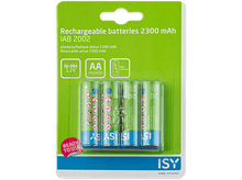 Charger l&#39;image dans la galerie, ISY Piles AA rechargeables 2300 mAh 4 pièces (IAB-2002)
