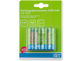 ISY Piles AA rechargeables 2300 mAh 4 pièces (IAB-2002)