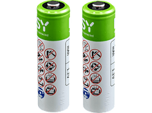 Charger l&#39;image dans la galerie, ISY Piles AAA rechargeables 800 mAh 2 pièces (IAB-1003)
