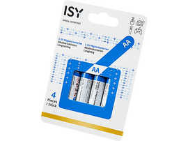 ISY Piles alcalines 4 x AA (IBA-2004)