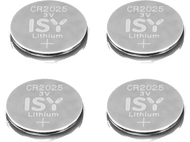 ISY Piles CR2025 4 Pack (IBA-2025)