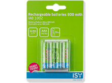 Charger l&#39;image dans la galerie, ISY Piles rechargeables AAA 800 mAh 4 pièces (IAB-1002)
