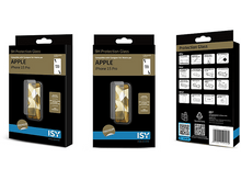 Charger l'image dans la galerie, Trois boîtes de protecteurs d'écran pour iPhone 15 Pro. Boîtes noires avec une image de téléphone et du texte blanc.
