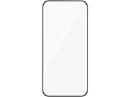 Écran de smartphone avec une diagonale, blanc en haut à gauche, noir en bas à droite, sur fond noir.