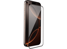 Charger l'image dans la galerie, Un iPhone avec un protecteur d'écran sur fond blanc. Le téléphone est doré avec un écran noir et un protecteur d'écran.
