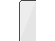 Une forme gris clair avec un contour gris foncé sur fond noir. C'est une forme stylisée et angulaire ressemblant à une flèche.