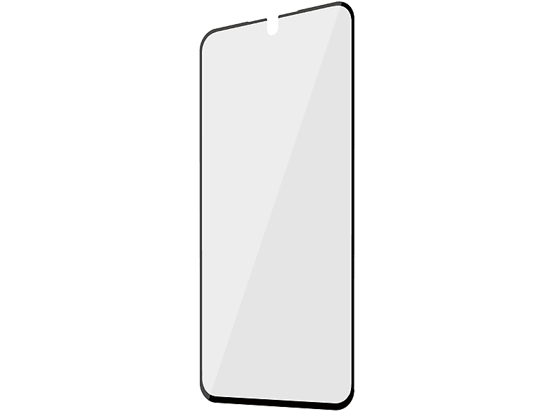 Protecteur d'écran de téléphone. Il a un cadre noir.