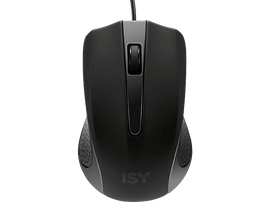 ISY Souris Rubber Coated Noir (ICM-2000)