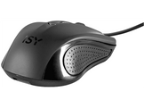 ISY Souris Rubber Coated Noir (ICM-2000)