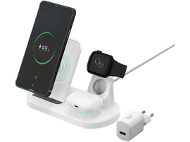 ISY Station de charge sans fil 3-en-1 Blanc (IWQ-2020)