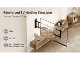 ISY Support mural électrique pour TV 32" à 75" VESA max. 600 x 400 mm (ITV 800)