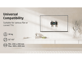 ISY Support mural pour TV 19" à 48" VESA max. 200 x 200 mm (ITV 1000)