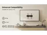 ISY Support mural pour TV 32" à 65" VESA max. 400 x 400 mm (ITV 2100)