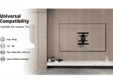 ISY Support mural pour TV  32" à 65" VESA max. 400 x 400 mm (ITV 3400)