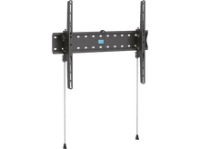 Charger l&#39;image dans la galerie, Support mural TV noir. Fond noir.
