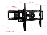 ISY Support mural pour TV 37" à 85" VESA max. 600 x 400 mm (ITV 3300)