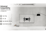 ISY Support mural pour TV 37" à 85" VESA max. 600 x 400 mm (ITV 3300)