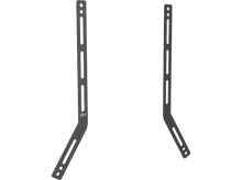 Charger l&#39;image dans la galerie, Deux supports d&#39;enceintes argentés avec le logo ISY sur fond noir.
