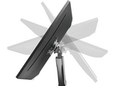 ISY Support pour moniteur pour 2 moniteurs jusqu'à 32'' Dual Gaslift Noir (IMA-2100)
