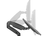 ISY Support pour moniteur pour 2 moniteurs jusqu'à 32'' Dual Gaslift Noir (IMA-2100)