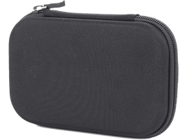 Étui noir zippé. L