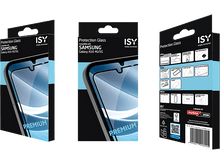 Charger l'image dans la galerie, Trois boîtes de protections d'écran de téléphone. Elles sont en noir et blanc avec des détails du produit.
