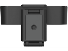 Charger l&#39;image dans la galerie, Une webcam noire de forme rectangulaire, deux ailes latérales et un support central.
