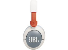 Charger l&#39;image dans la galerie, Casque blanc et orange avec le logo JBL.
